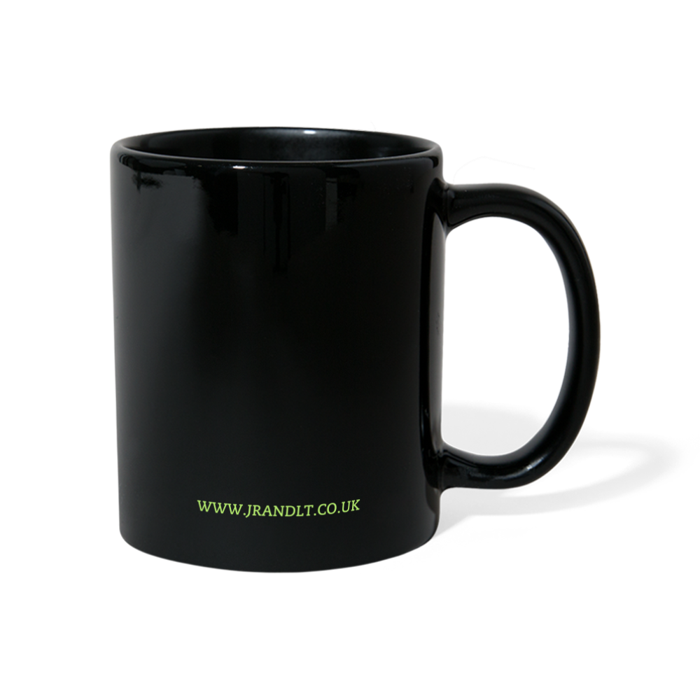 UNMEDICATED AND ON THE LOOSE!! COLOUR MUG - black