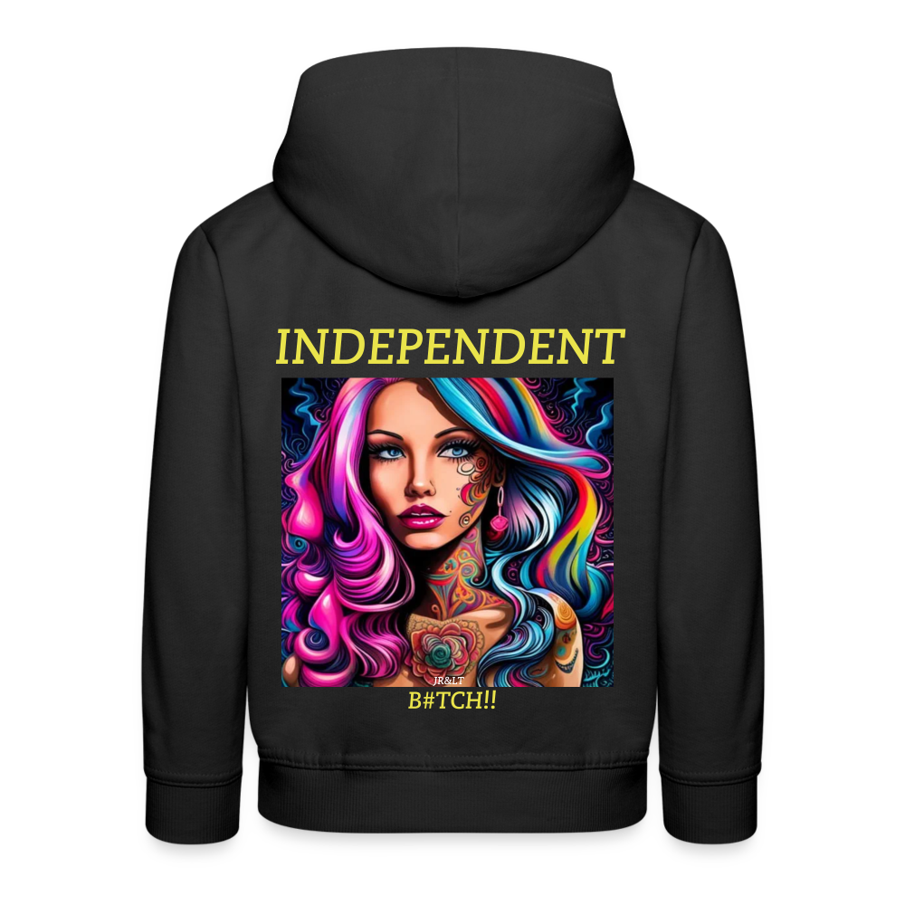 INDEPENDENT!! CHILDREN'S HOODIE - black