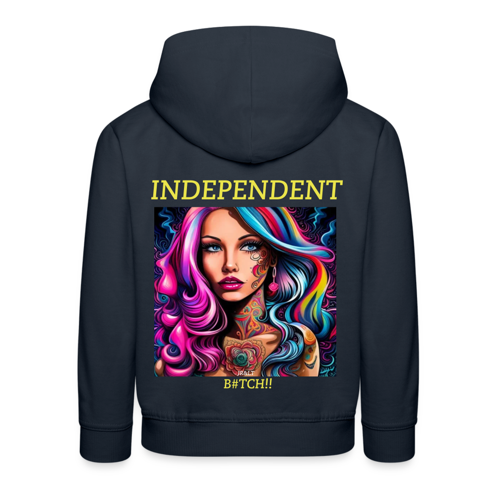 INDEPENDENT!! CHILDREN'S HOODIE - navy