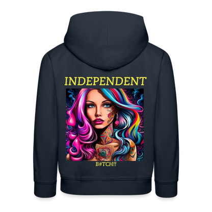 INDEPENDENT!! CHILDREN'S HOODIE - navy