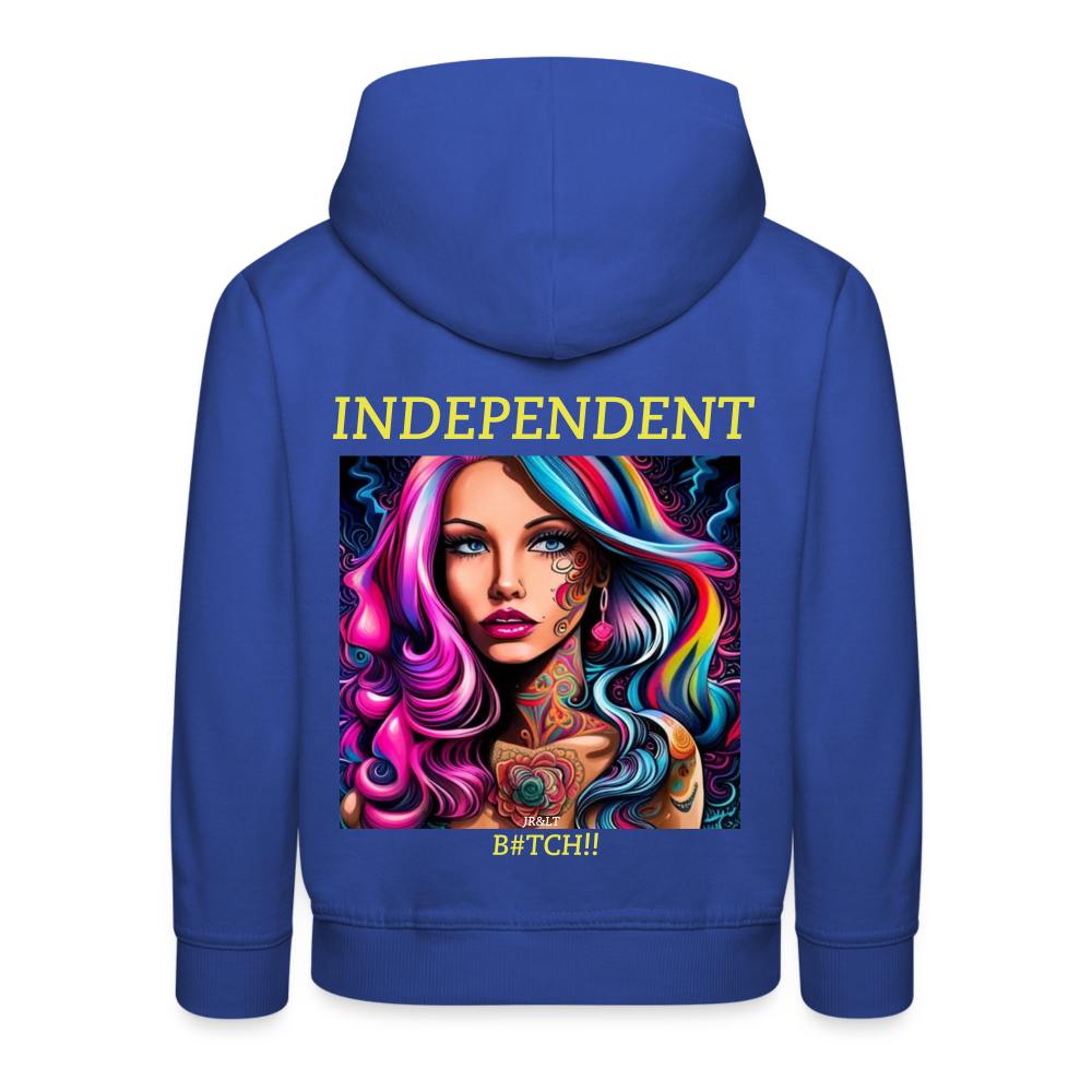 INDEPENDENT!! CHILDREN'S HOODIE - royal blue