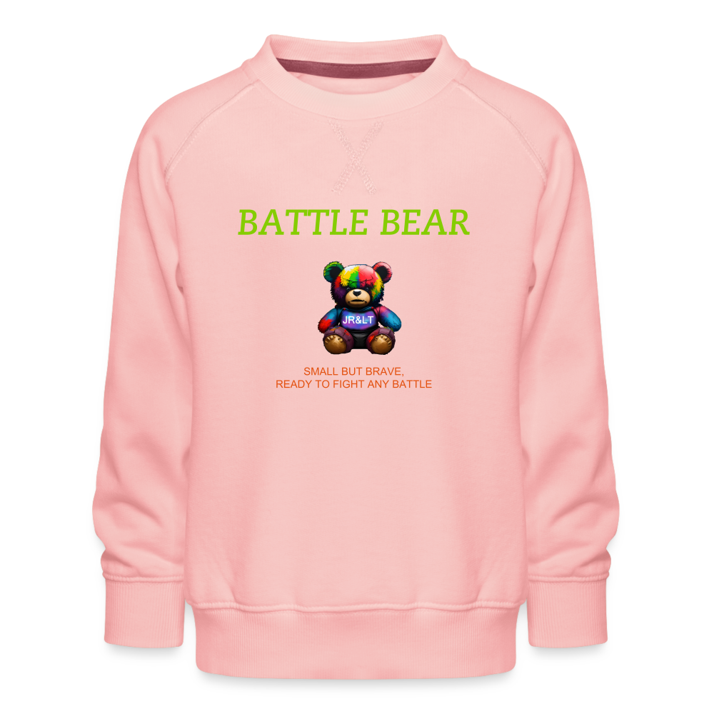 BATTLE BEAR!! CHILDREN'S SWEATER - crystal pink