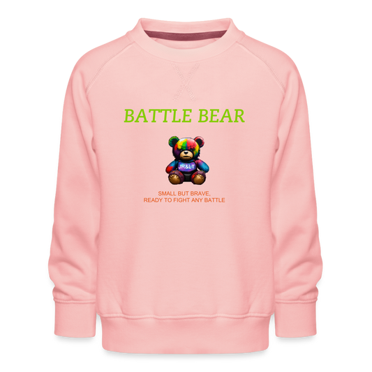 BATTLE BEAR!! CHILDREN'S SWEATER - crystal pink