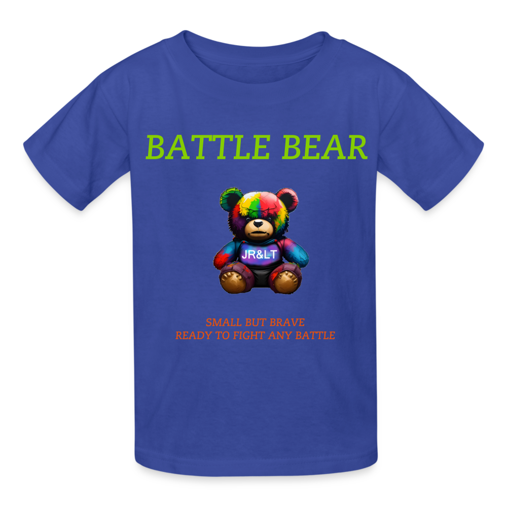 BATTLE BEAR!! CHILDREN'S T-SHIRT - royal blue