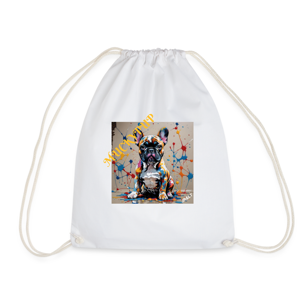 MUCKYPUUP - DRAW STRING BAG - white