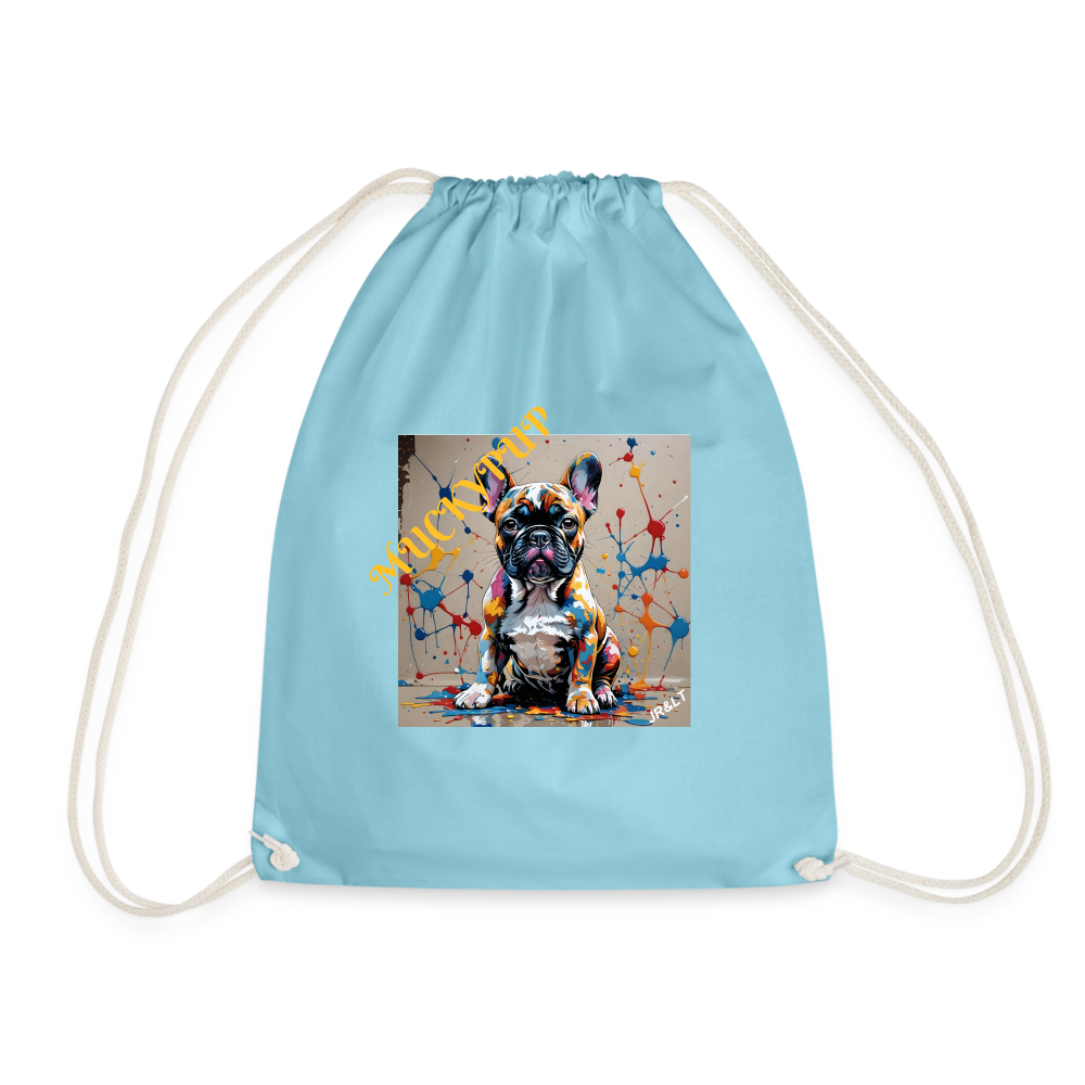 MUCKYPUUP - DRAW STRING BAG - aqua