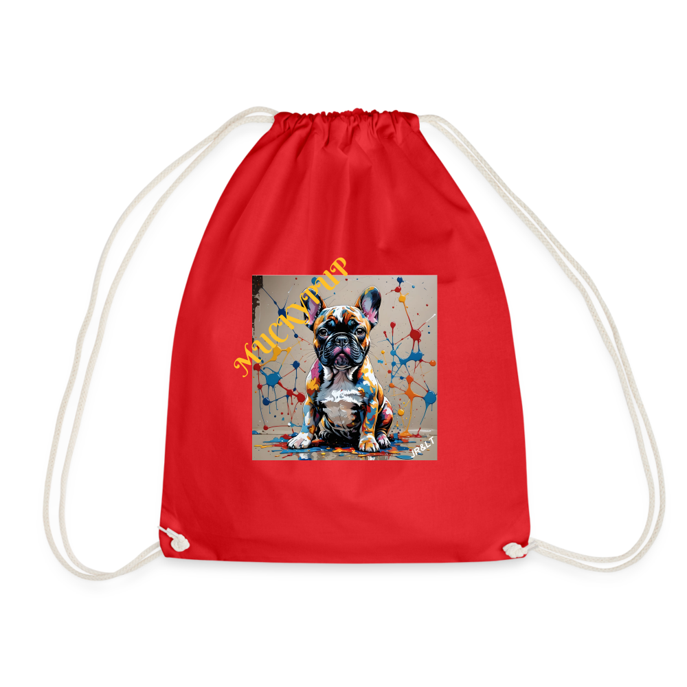 MUCKYPUUP - DRAW STRING BAG - red