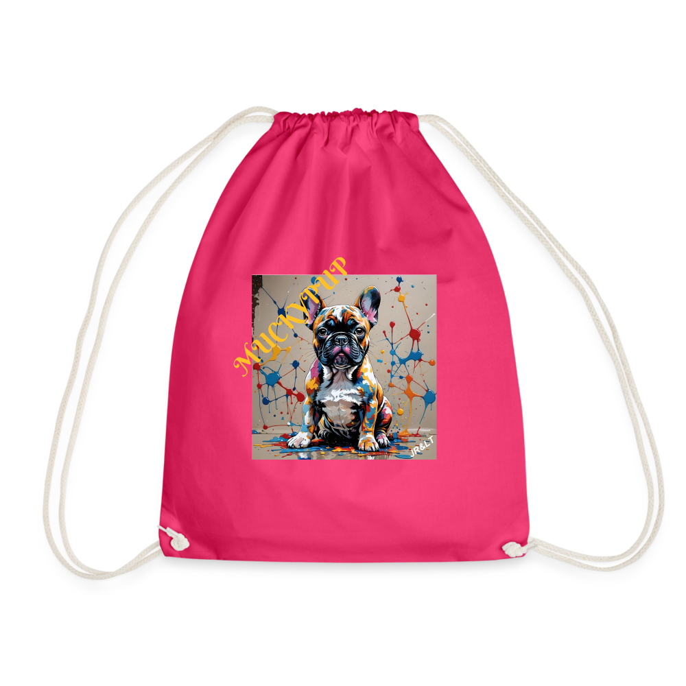 MUCKYPUUP - DRAW STRING BAG - fuchsia