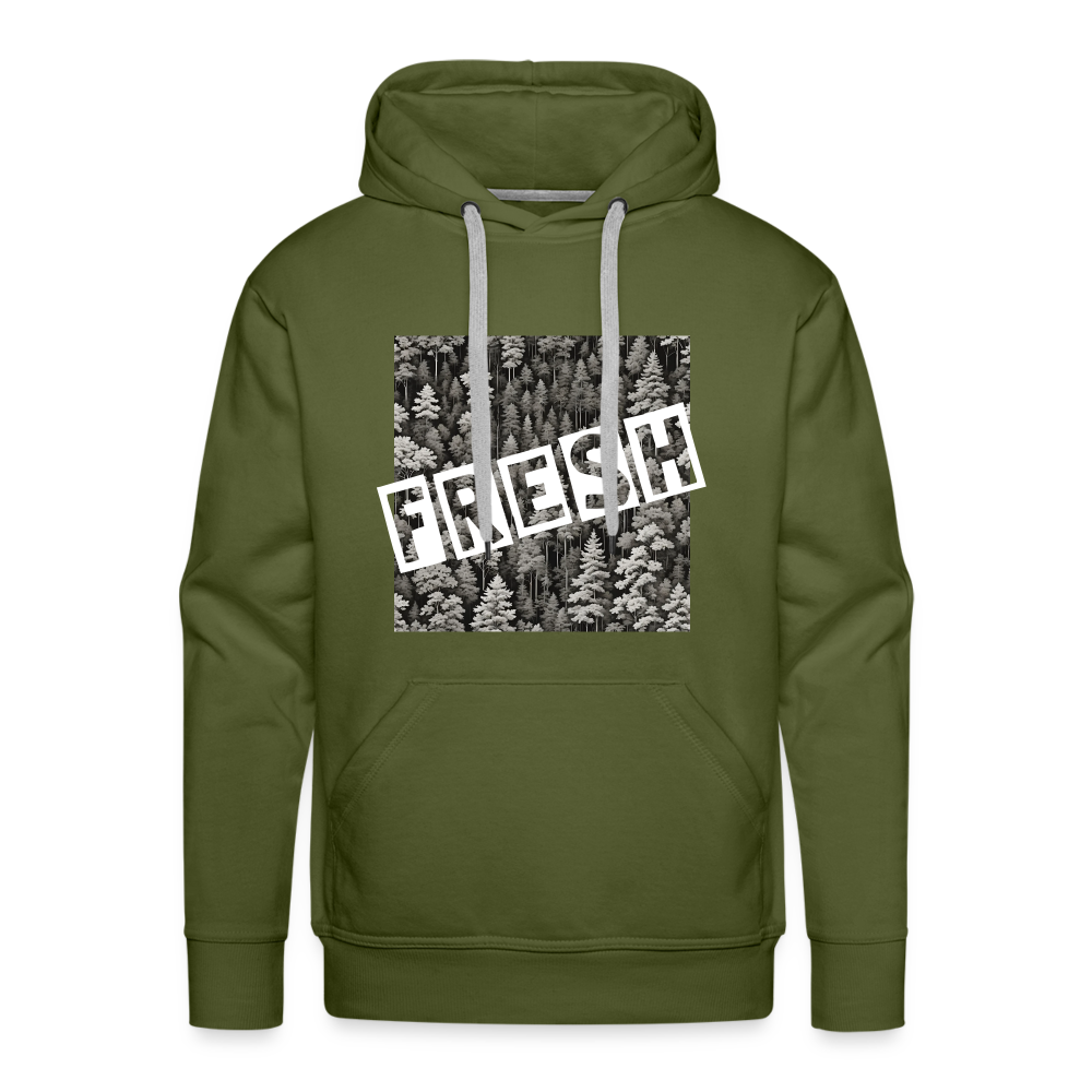 FRESH - MEN'S HOODIE - olive green