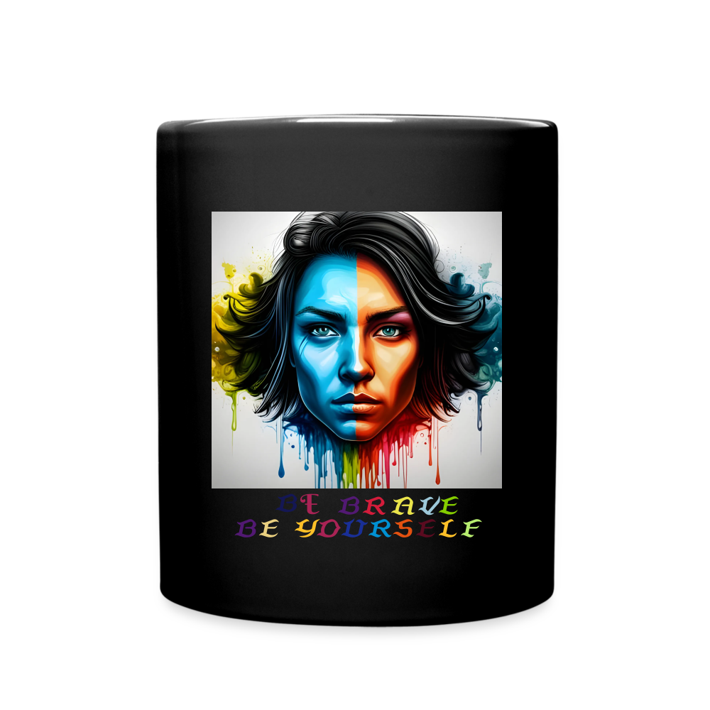 BE BRAVE BE YOURSELF!! MUG - black