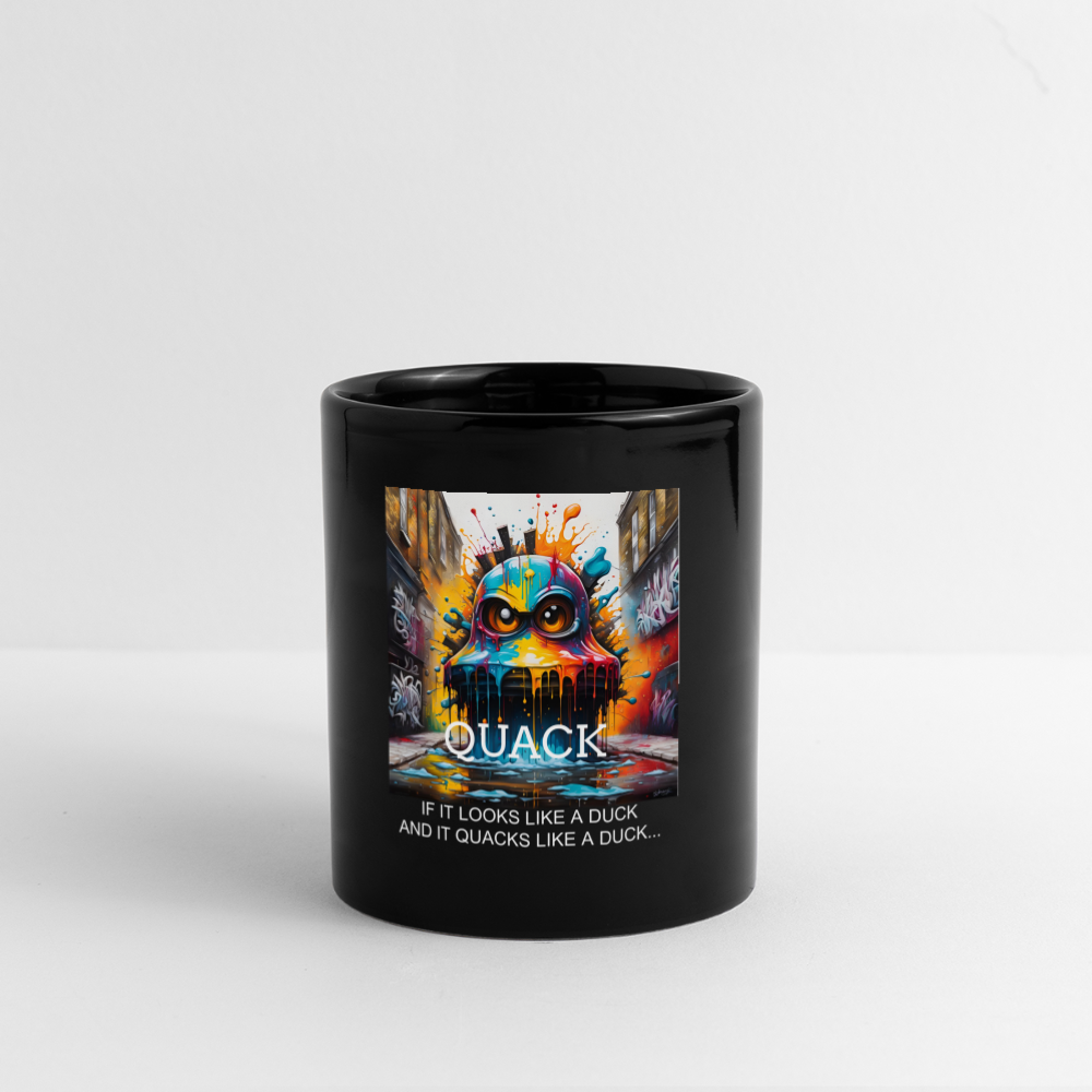 QUACK!! MUG - black