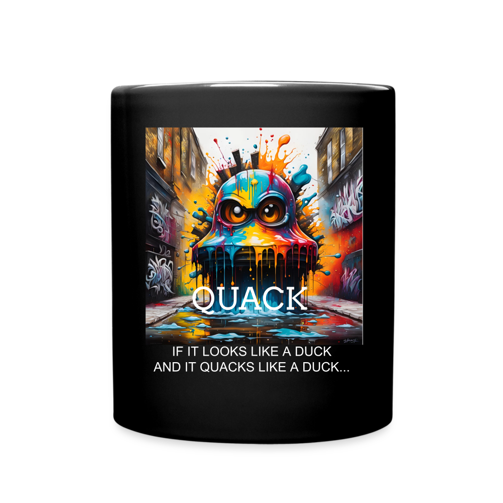 QUACK!! MUG - black