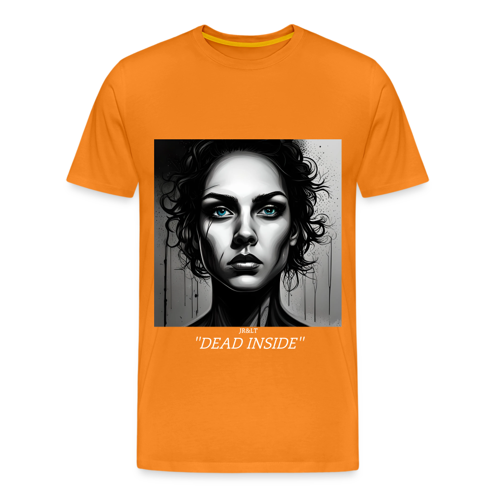 " DEAD INSIDE" MEN'S T-SHIRT - orange