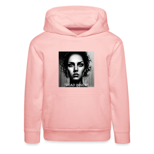 "DEAD INSIDE" CHILDREN'S HOODIE - crystal pink