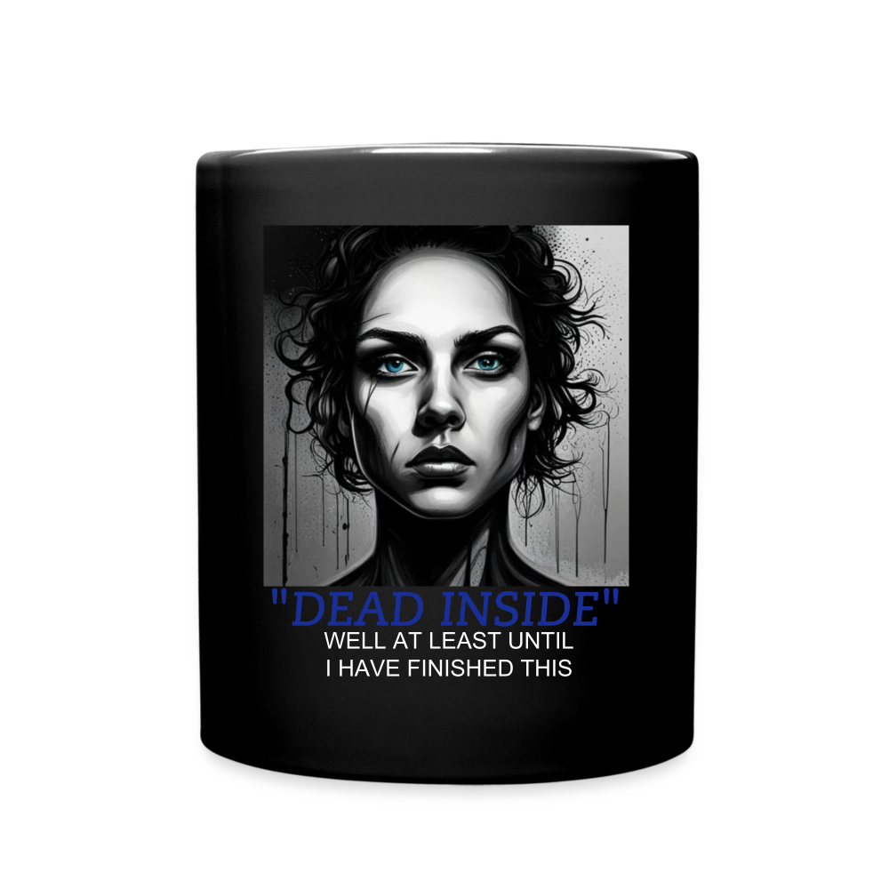 "DEAD INSIDE" COLOUR MUG - black