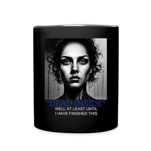 "DEAD INSIDE" COLOUR MUG - black