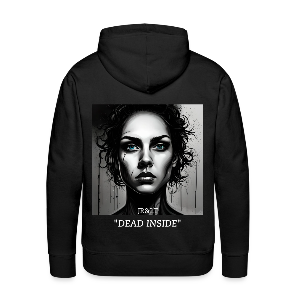 "DEAD INSIDE" MEN'S HOODIE - black