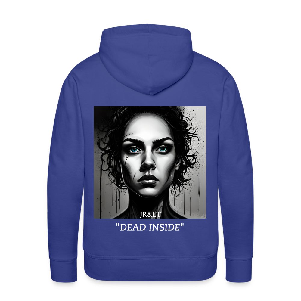 "DEAD INSIDE" MEN'S HOODIE - royal blue