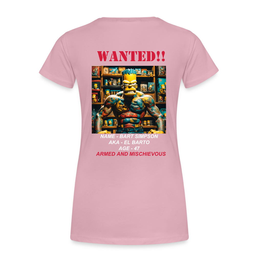 "WANTED" WOMEN'S T-SHIRT - rose shadow