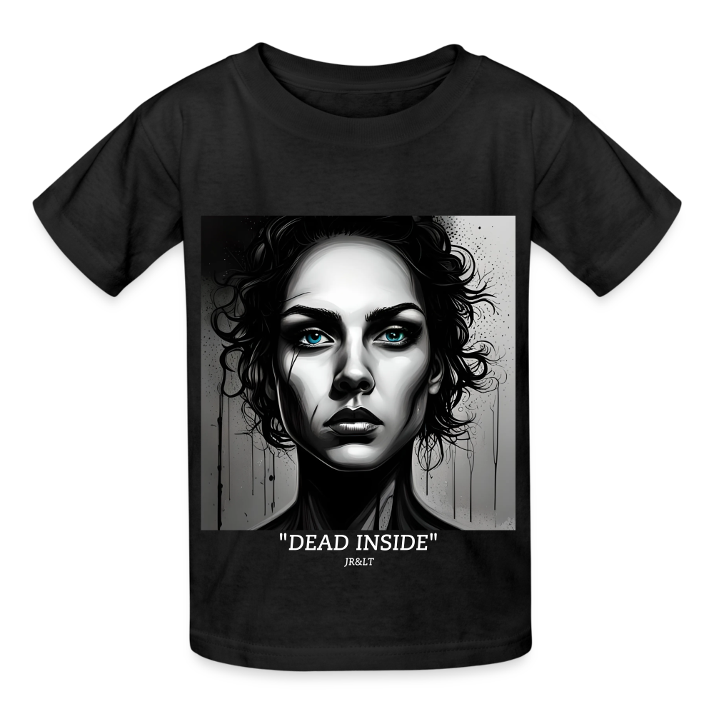 "DEAD INSIDE" CHILDREN'S T-SHIRT - black