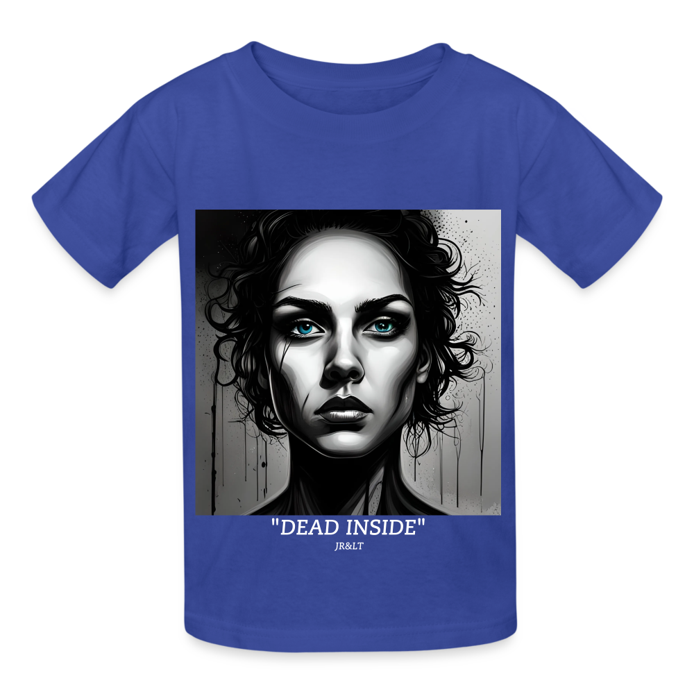 "DEAD INSIDE" CHILDREN'S T-SHIRT - royal blue