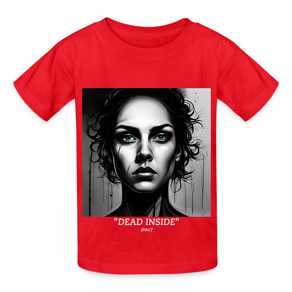 "DEAD INSIDE" CHILDREN'S T-SHIRT - red