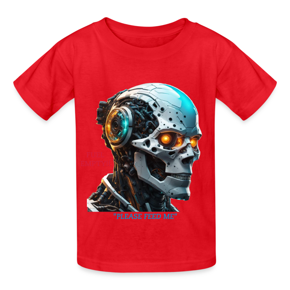 "FUEL EMPTY" CHILDREN'S T-SHIRT - red