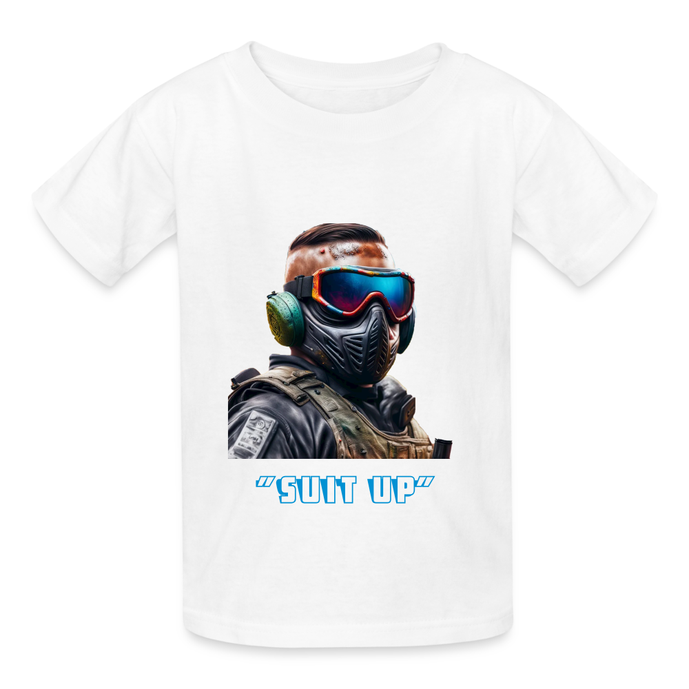 "SUIT UP" CHILDREN'S T-SHIRT - white