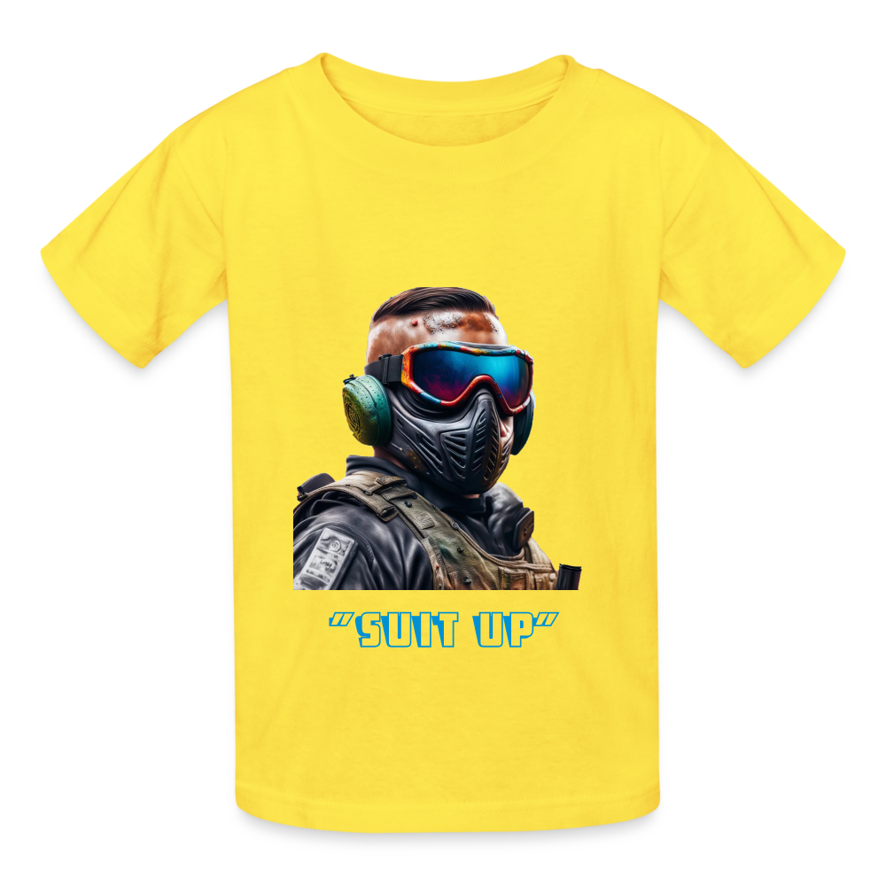 "SUIT UP" CHILDREN'S T-SHIRT - yellow