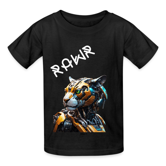 ( ROBO CAT) RAWR - KIDS T-SHIRT - black