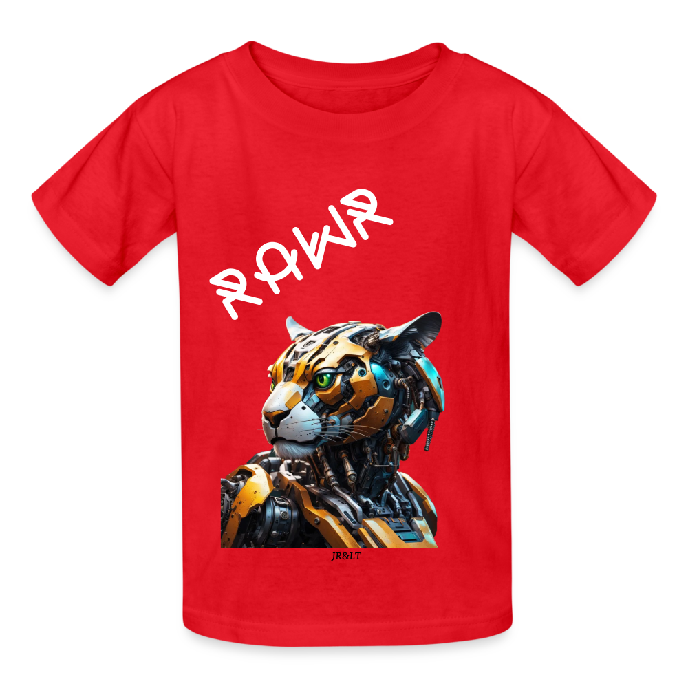 ( ROBO CAT) RAWR - KIDS T-SHIRT - red