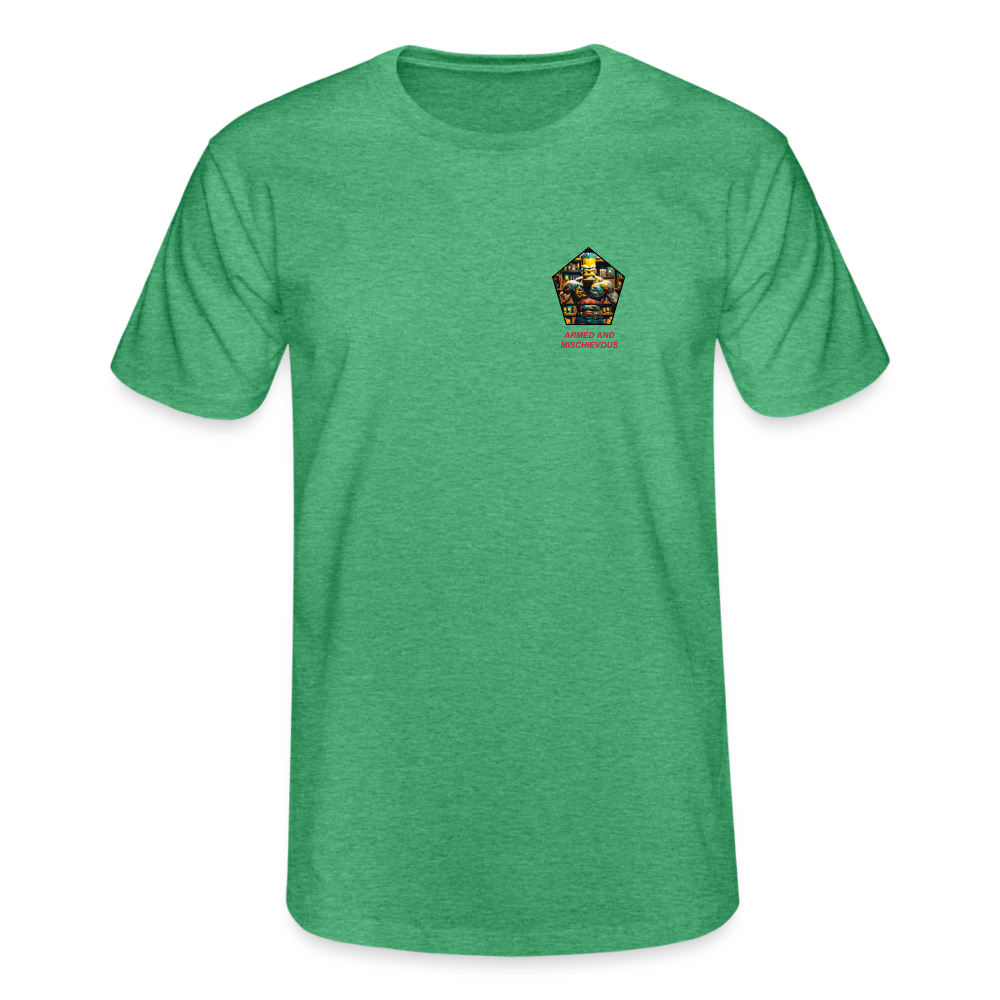 "WANTED" MEN'S CLASSIC T-SHIRT - heather green