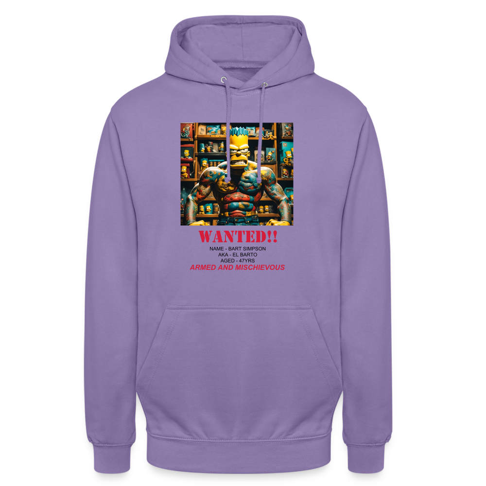 "WANTED" WOMEN'S HOODIE - lavender