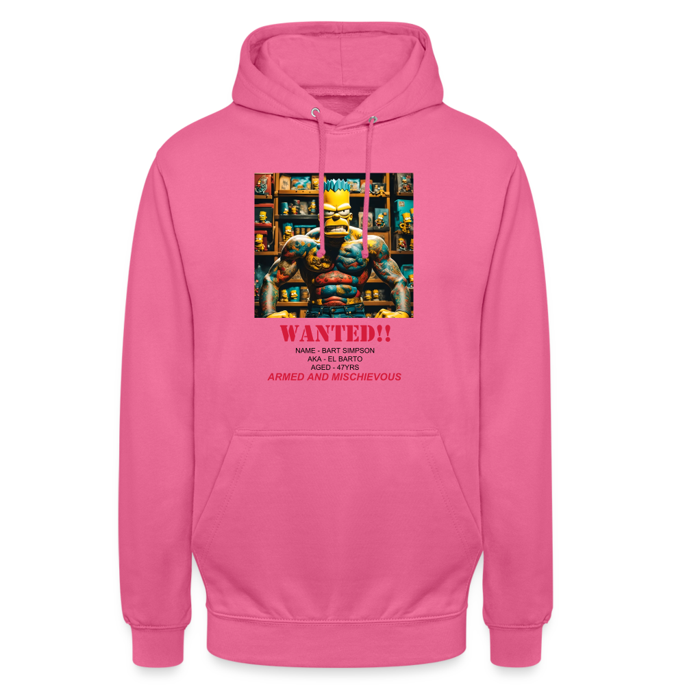 "WANTED" WOMEN'S HOODIE - pink