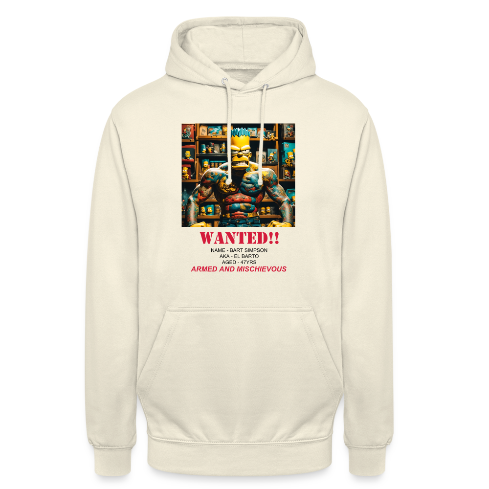 "WANTED" WOMEN'S HOODIE - vanilla