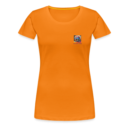 ( FLIK ) MY HAPPY BEAN - WOMEN'S PREMIUM T-SHIRT - orange