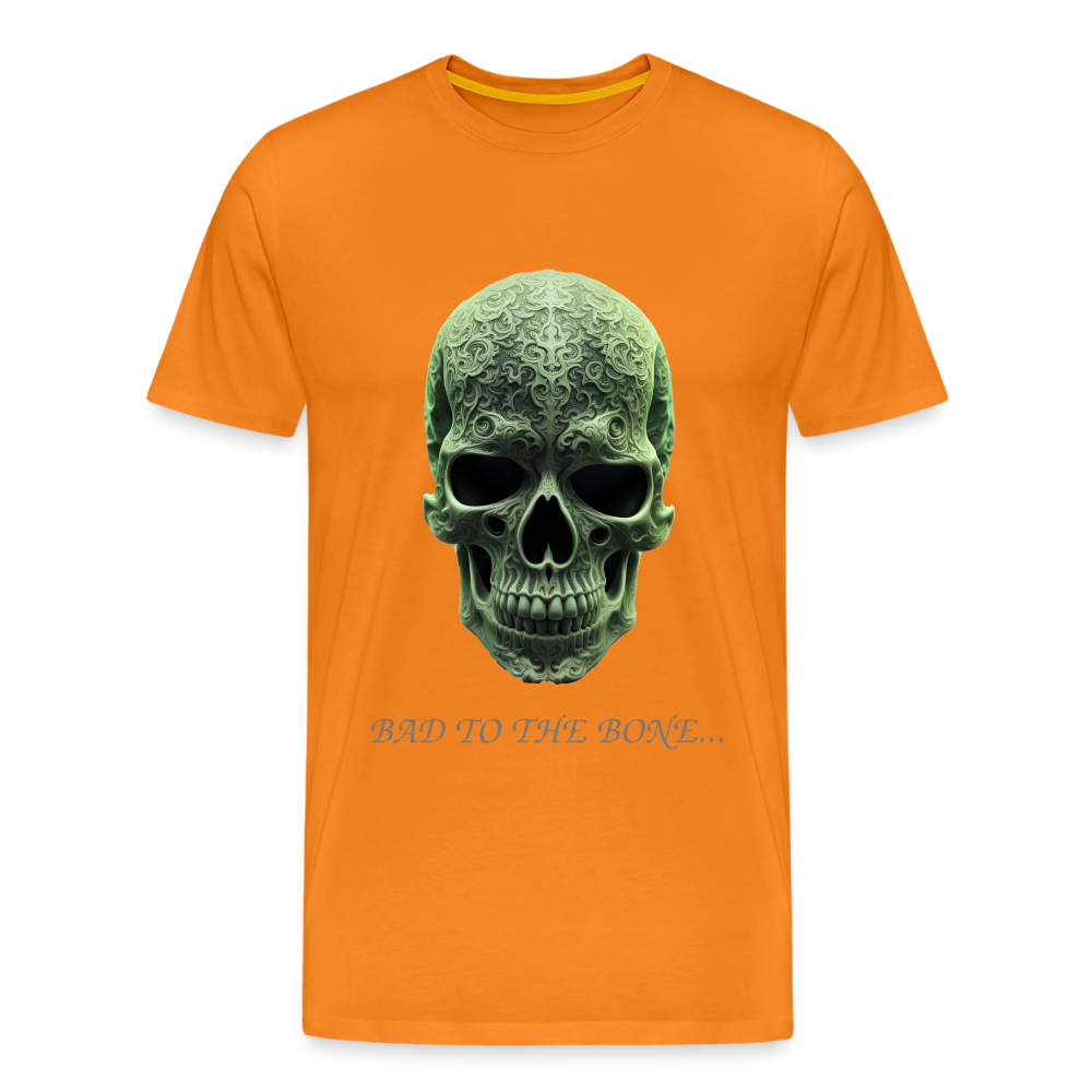 BAD TO THE BONE!! MEN'S PREMIUM T-SHIRT - orange