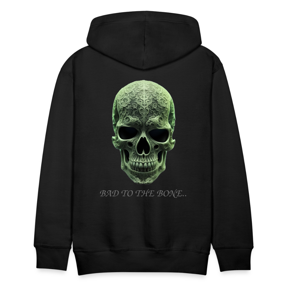 BAD TO THE BONE!! MEN'S HOODIE - black