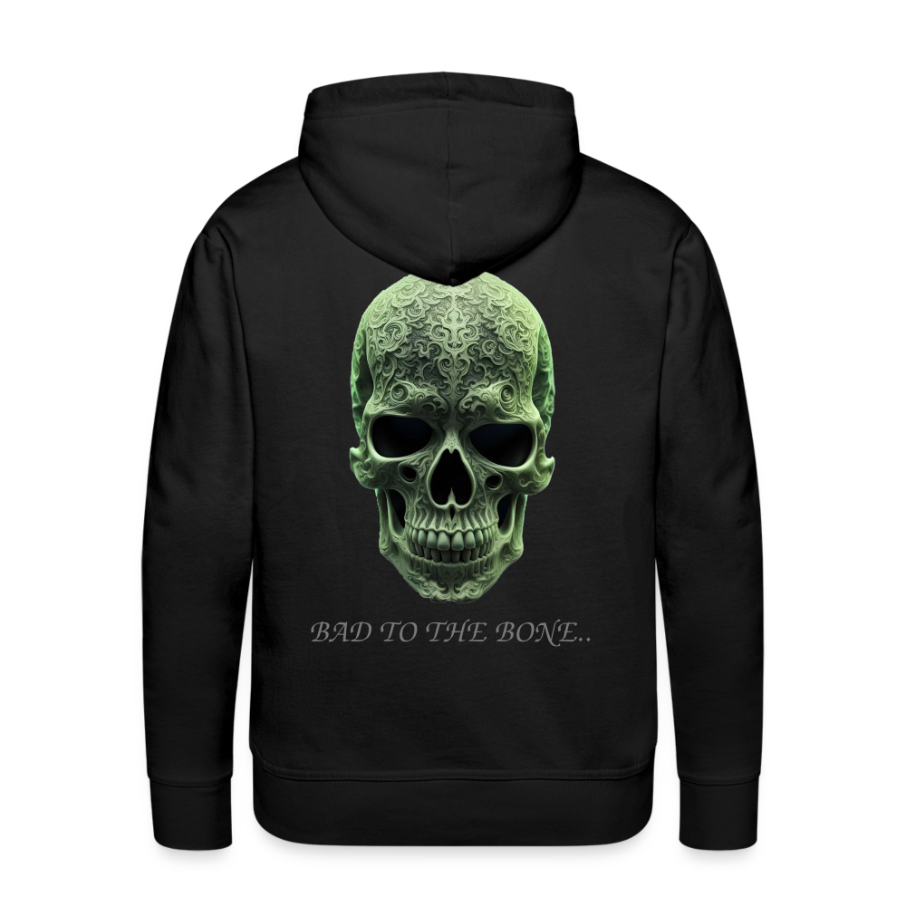 BAD TO THE BONE!! MEN'S HOODIE - black