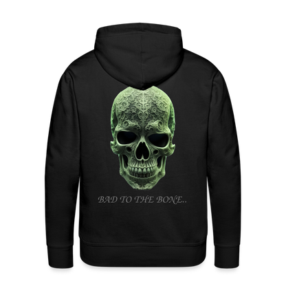 BAD TO THE BONE!! MEN'S HOODIE - black