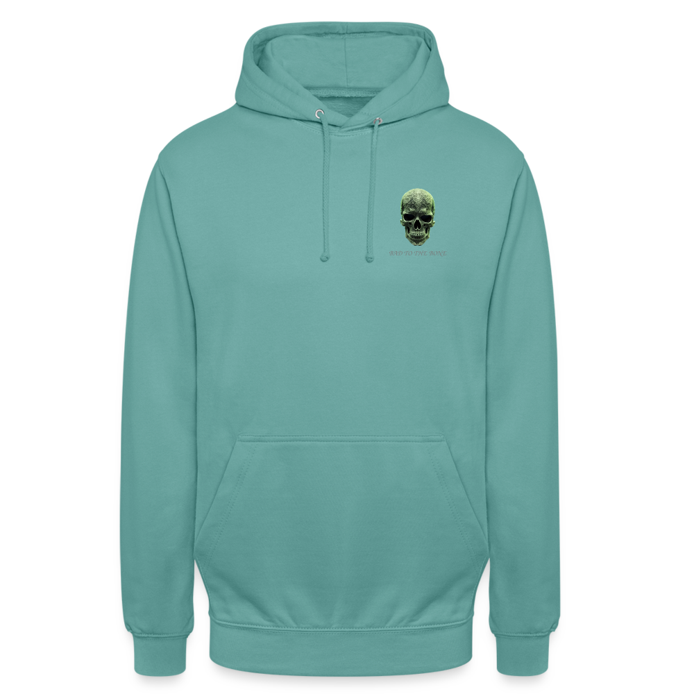 BAD TO THE BONE!! WOMEN'S  HOODIE - pastel turquoise