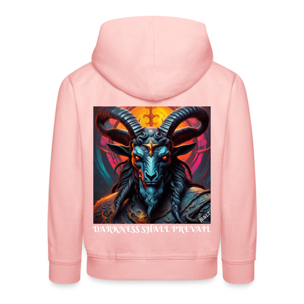 BAPHOMET!! CHILDREN'S HOODIE - crystal pink