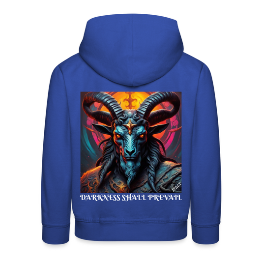 BAPHOMET!! CHILDREN'S HOODIE - royal blue