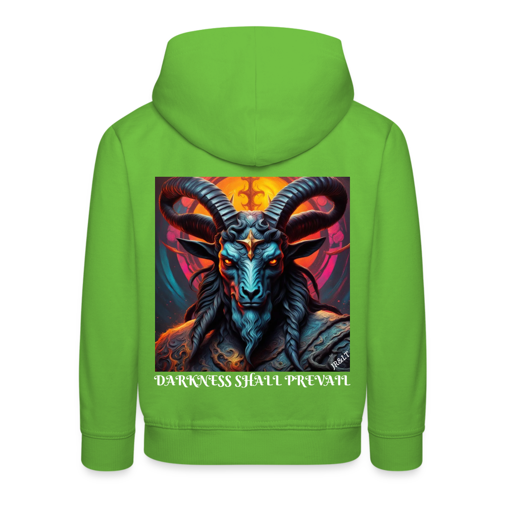 BAPHOMET!! CHILDREN'S HOODIE - light green