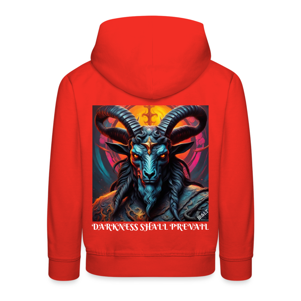 BAPHOMET!! CHILDREN'S HOODIE - red