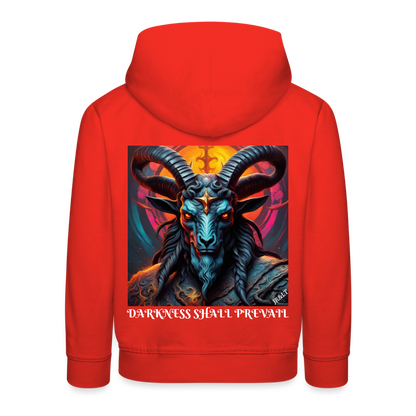 BAPHOMET!! CHILDREN'S HOODIE - red