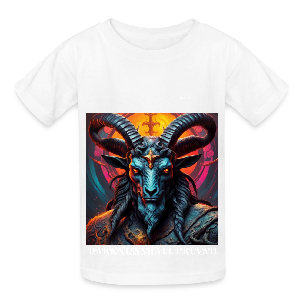 BAPHOMET!! CHILDREN'S T-SHIRT - white