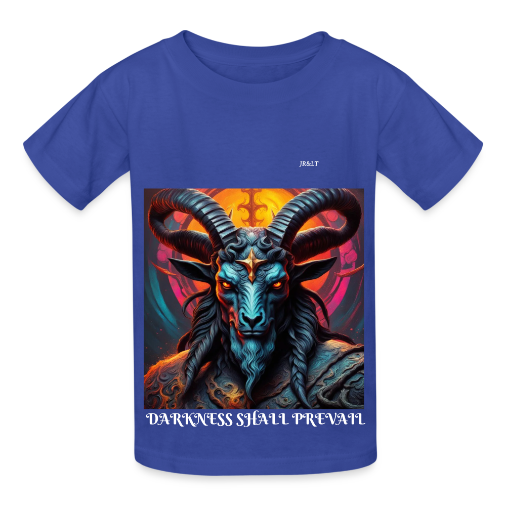 BAPHOMET!! CHILDREN'S T-SHIRT - royal blue