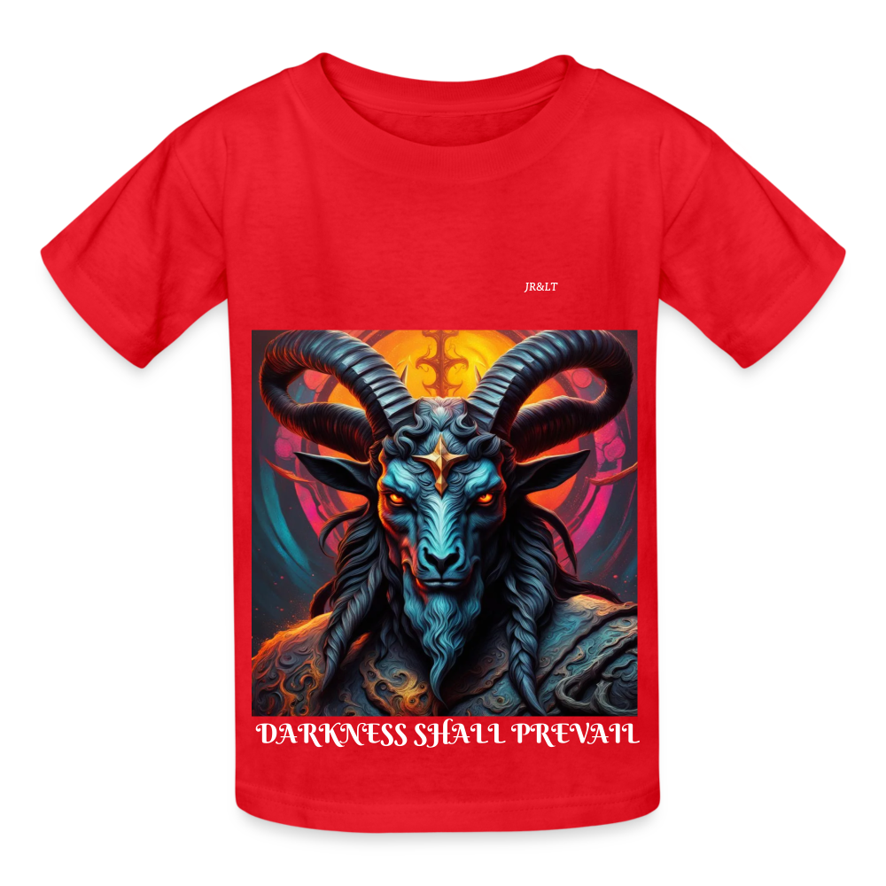 BAPHOMET!! CHILDREN'S T-SHIRT - red