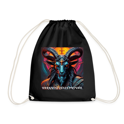 BAPHOMET!! DRAW STRING BAG - black